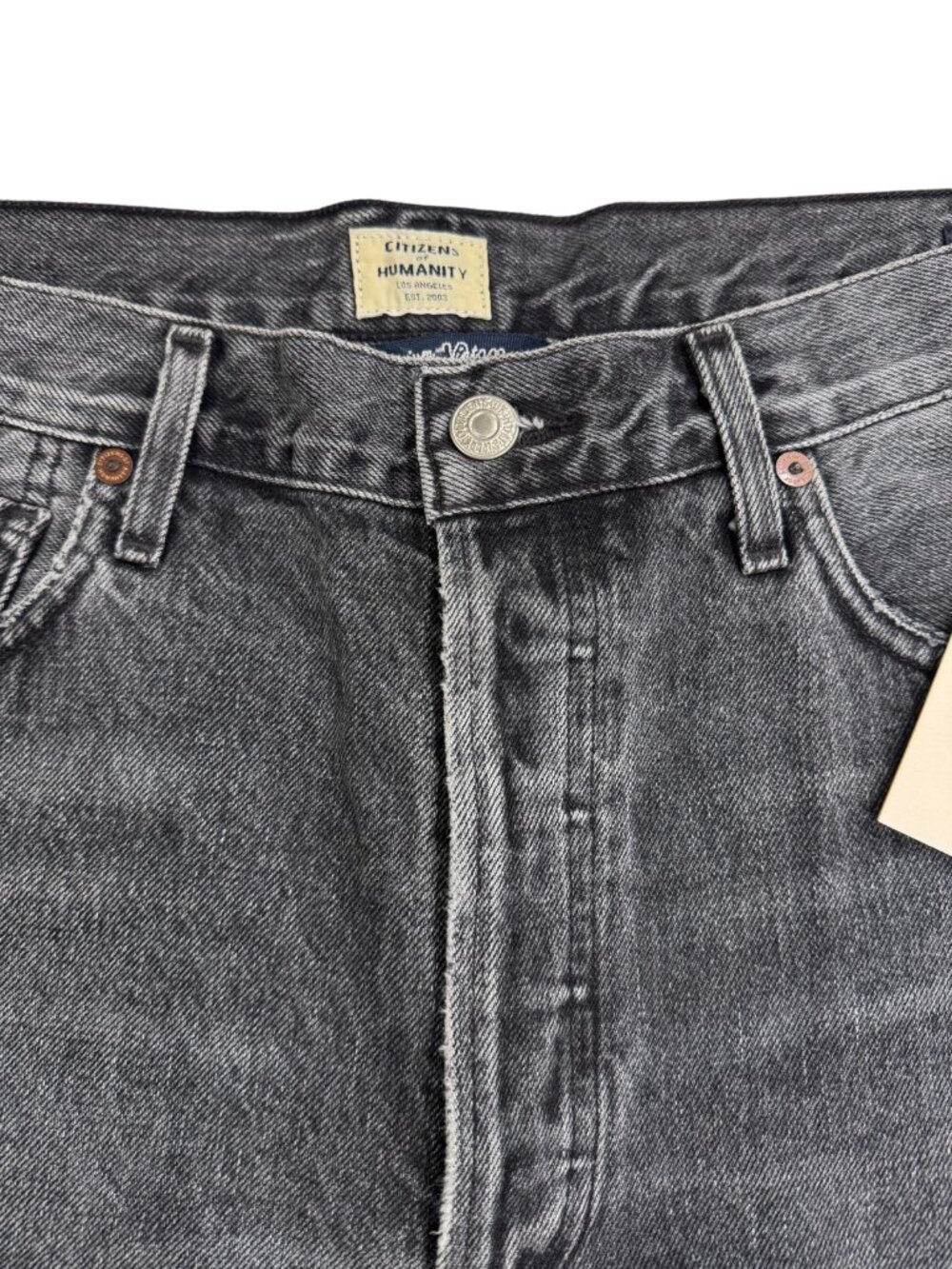 🆕 Citizens of Humanity Charlotte High Rise Straight Jeans Grayscale Wash $278🏷 - Picture 6 of 12